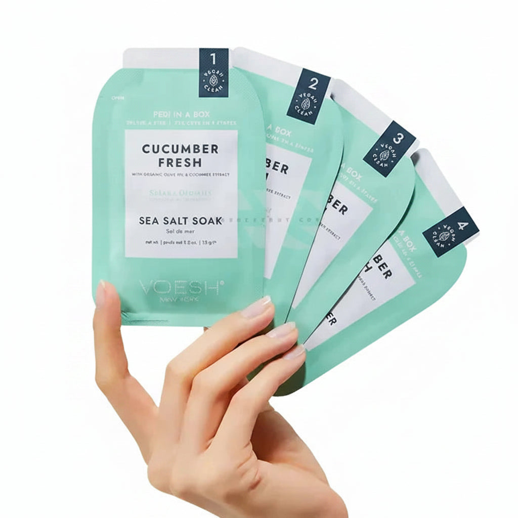 VOESH Pedi In A Box 4 Step - Cucumber Fresh 50/Box
