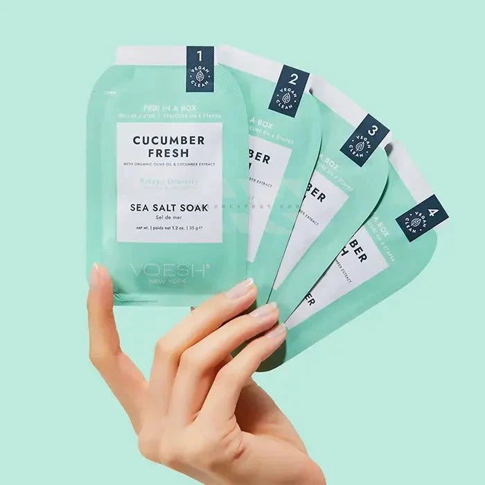 VOESH Pedi In A Box 4 Step - Cucumber Fresh 50/Box