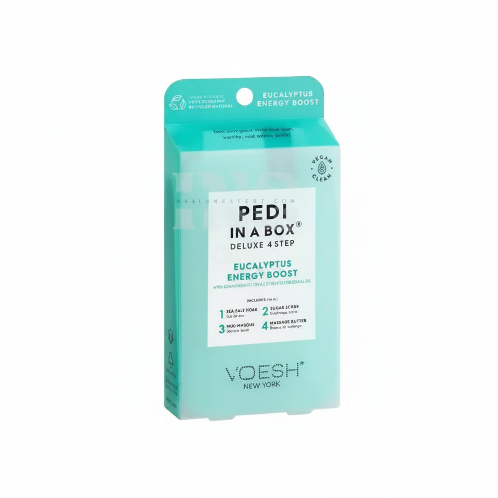 VOESH Pedi In A Box 4 Step - Eucalyptus Energy Boost 50/Box