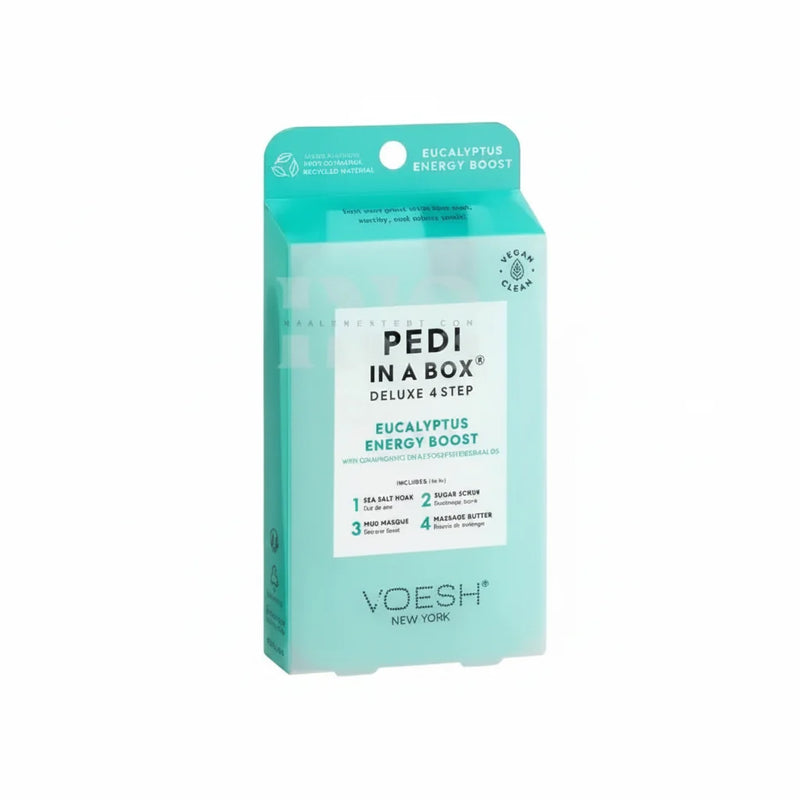 VOESH Pedi In A Box 4 Step - Eucalyptus Energy Boost 50/Box