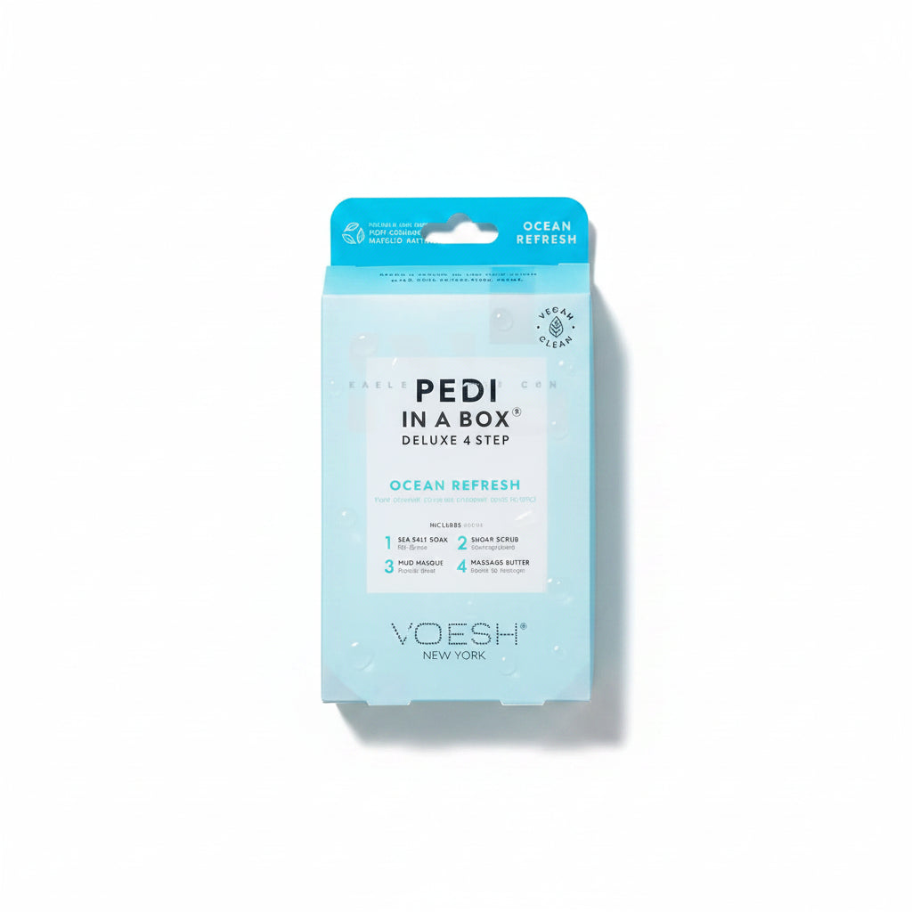 VOESH Pedi In A Box 4 Step - Ocean Refresh 50/Box