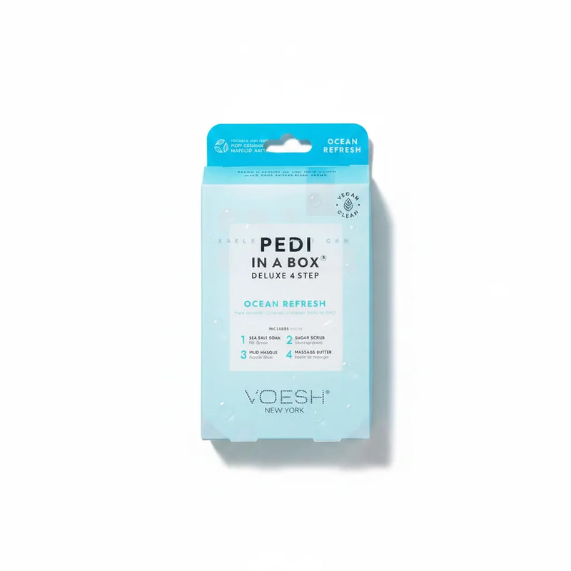 VOESH Pedi In A Box 4 Step - Ocean Refresh 50/Box