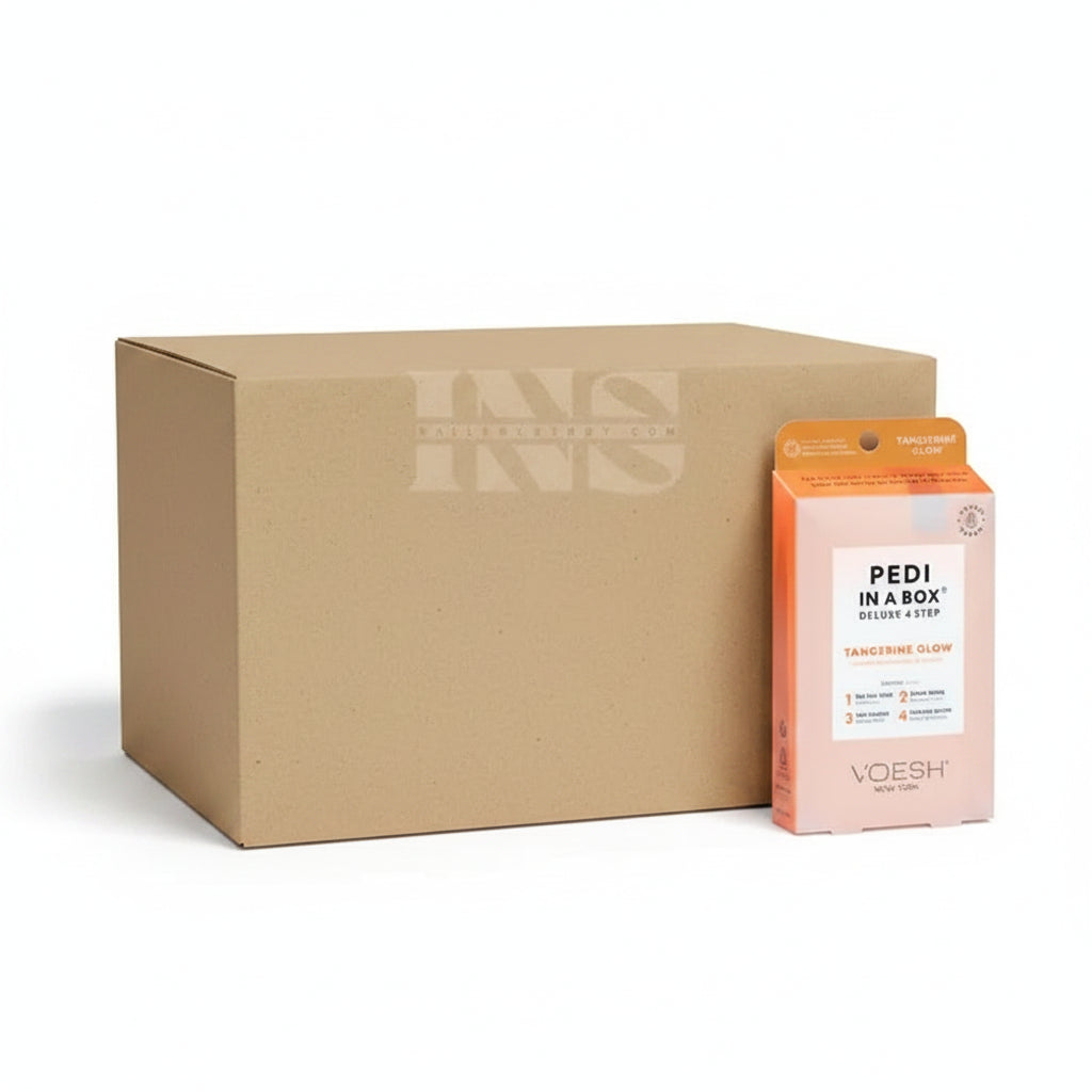 VOESH Pedi In A Box 4 Step - Tangerine 50/Box - Pedi Kit