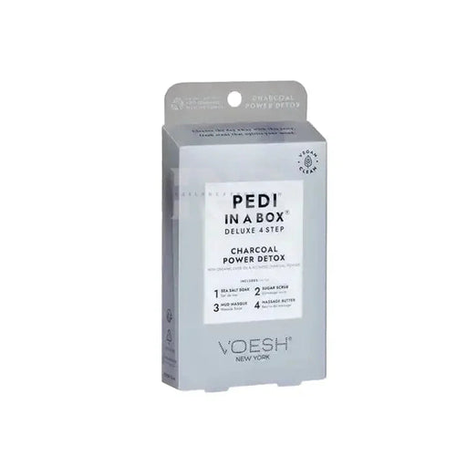 VOESH Pedi In A Box 4 Step - Charcoal Detox 50/Box