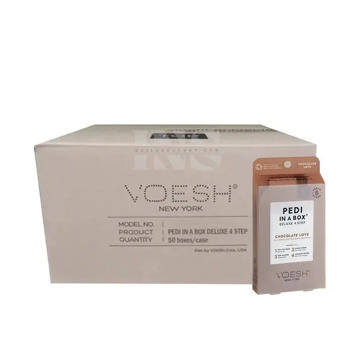 VOESH Pedi In A Box 4 Step - Chocolate Love 50/Box - Pedi