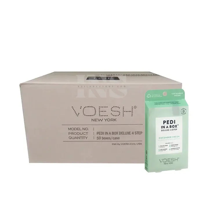 VOESH Pedi In A Box 4 Step - Cucumber Fresh 50/Box - Pedi