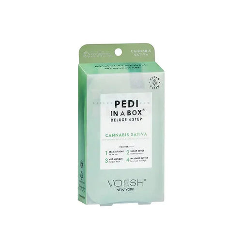 VOESH Pedi In A Box 4 Step - Hemp Extract Calm Seed Oil 50/Box