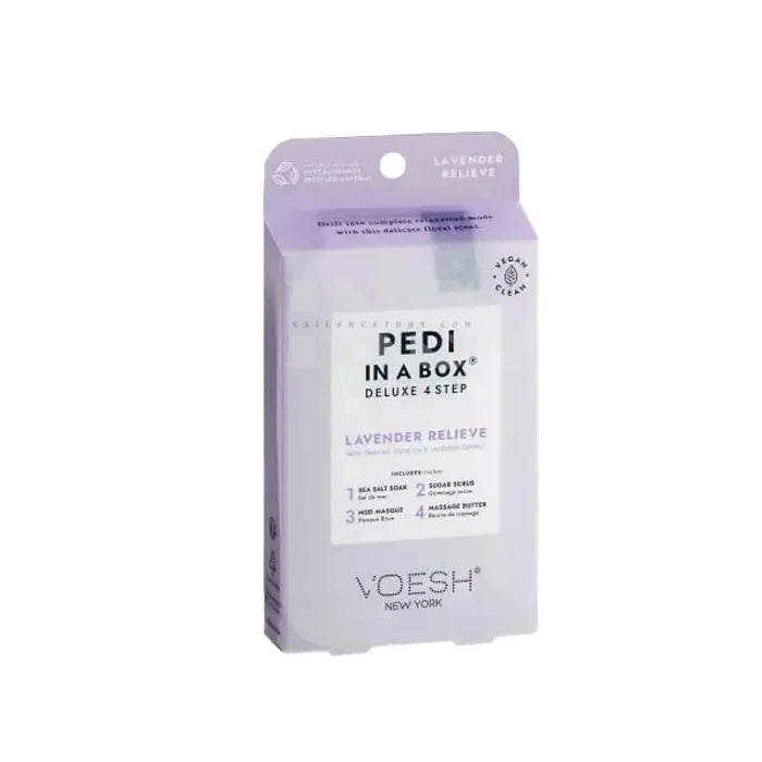 VOESH Pedi In A Box 4 Step - Lavender Relieve 50/Box