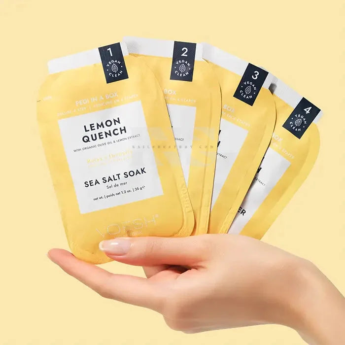 VOESH Pedi In A Box 4 Step - Lemon Quench 50/Box