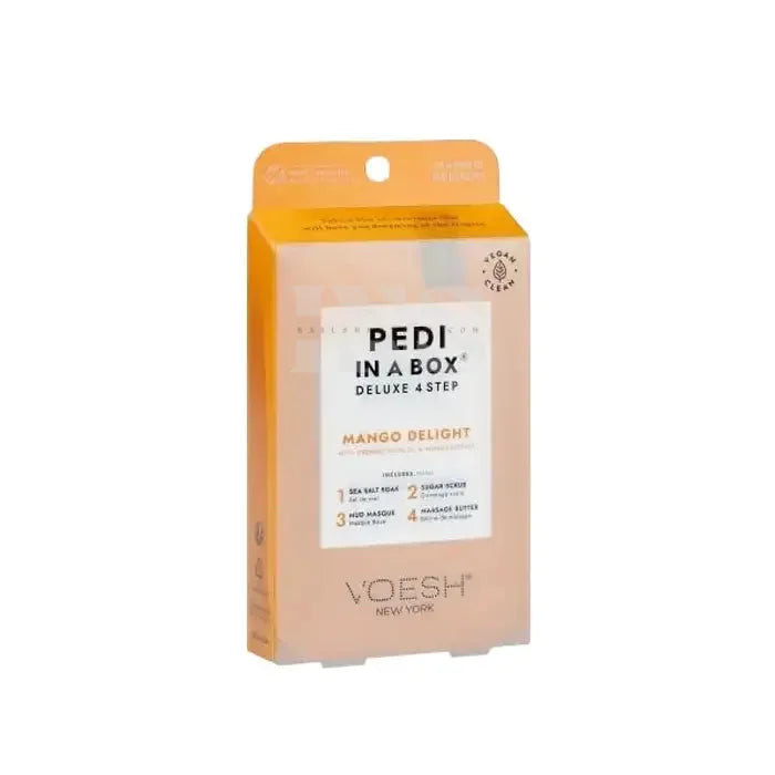 VOESH Pedi In A Box 4 Step - Mango Delight 50/Box