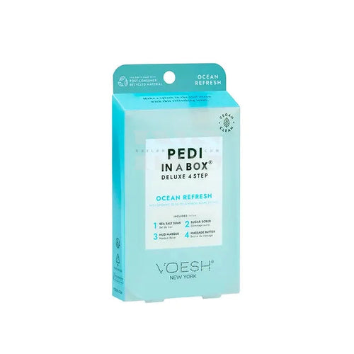 VOESH Pedi In A Box 4 Step - Ocean Refresh Single - Pedi Kit