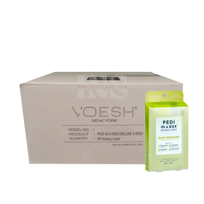 VOESH Pedi In A Box 4 Step - Olive Sensation 50/Box - Pedi