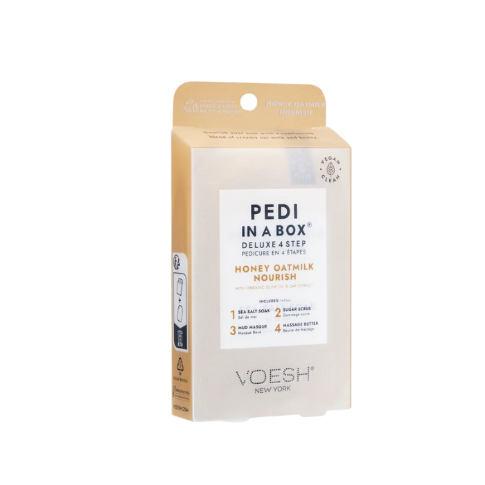 Voesh pedi in a box 4 step - single - honey oatmilk - spa