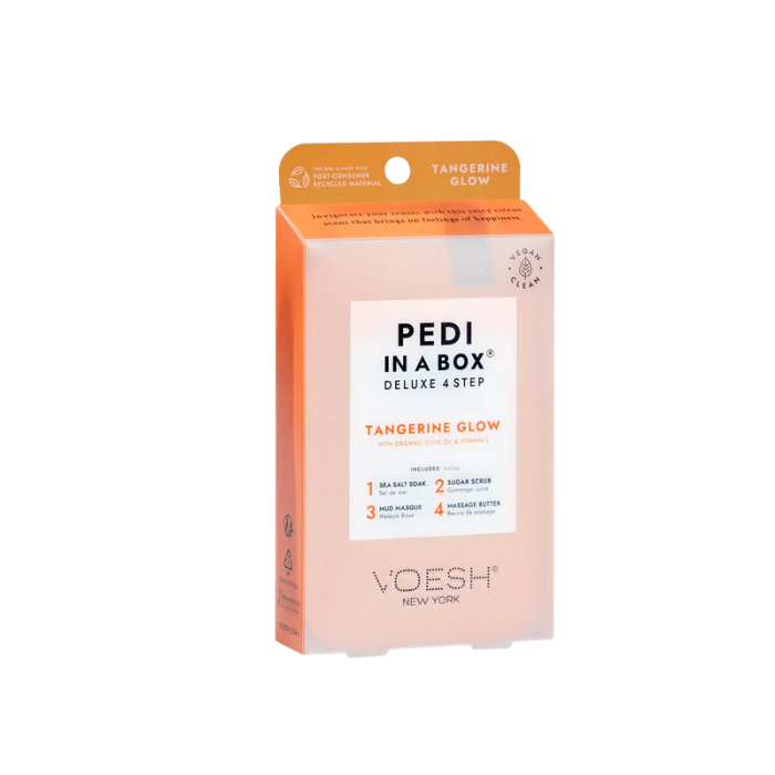 Voesh pedi in a box 4 step - single - tangerine - spa