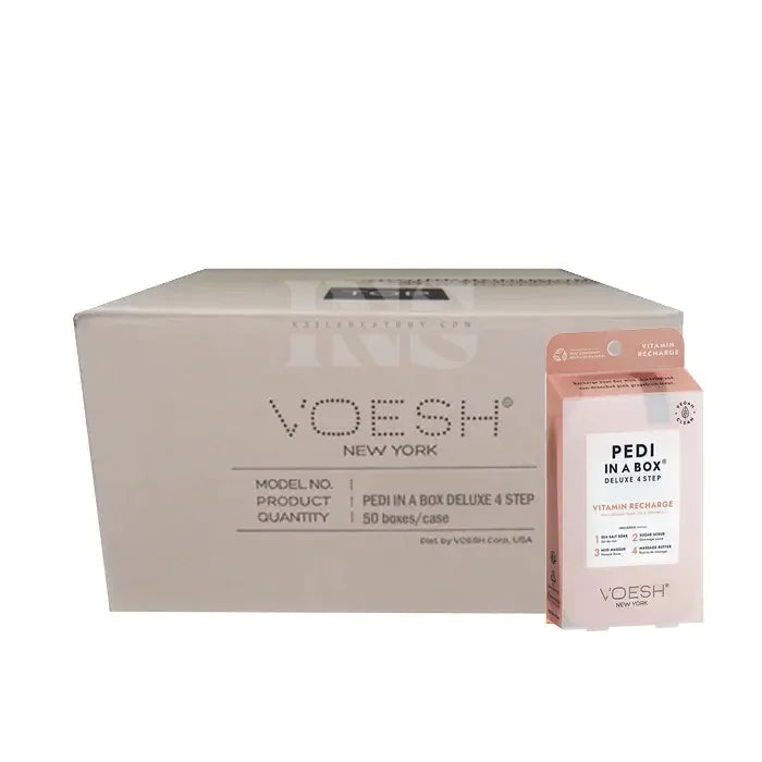 VOESH Pedi In A Box 4 Step - Vitamin Recharge 50/Box - Pedi