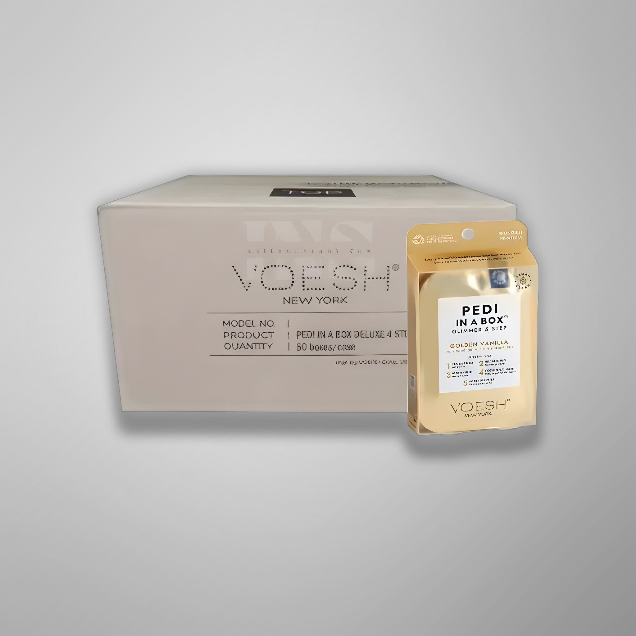VOESH Pedi In A Box 5 Step - Glimmer Spa 50/Box