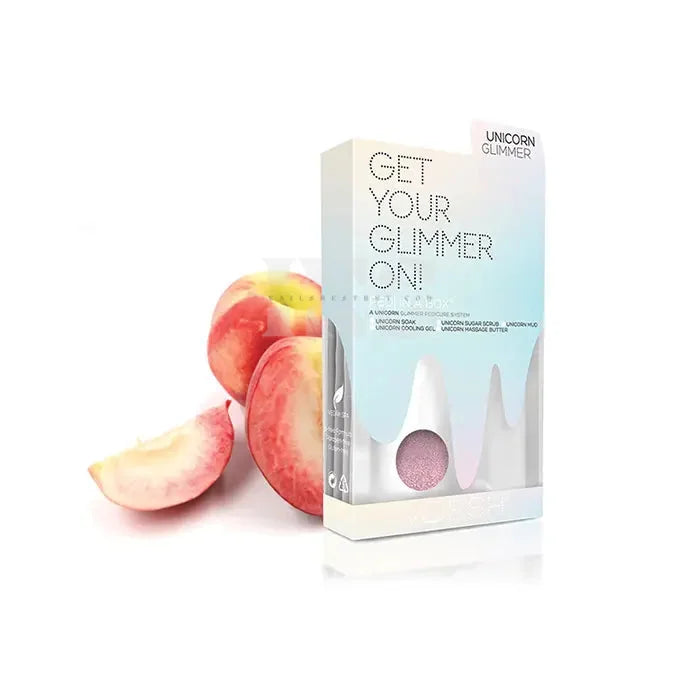 VOESH Pedi In A Box 5 Step - Glimmer Spa Unicorn Peach