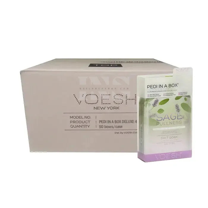 VOESH Pedi In A Box 6 Step - Sage 30/Box - Pedi Kit