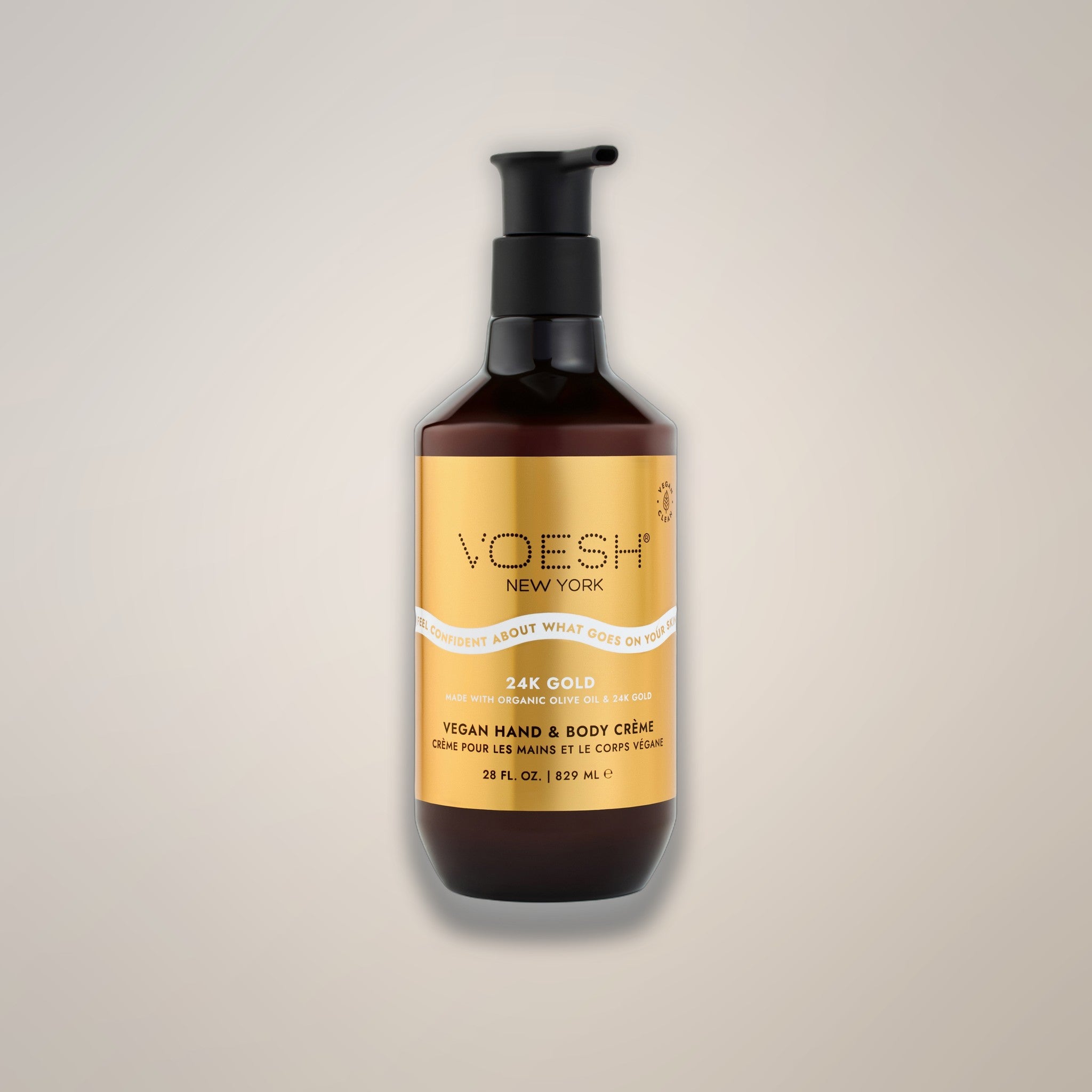 Voesh Vegan Body Creme - Imperial 24k Gold 28 oz Single