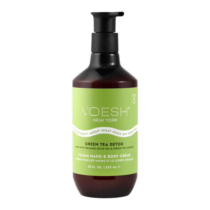 Voesh vegan body creme - 28 oz 12/box - green tea - spa