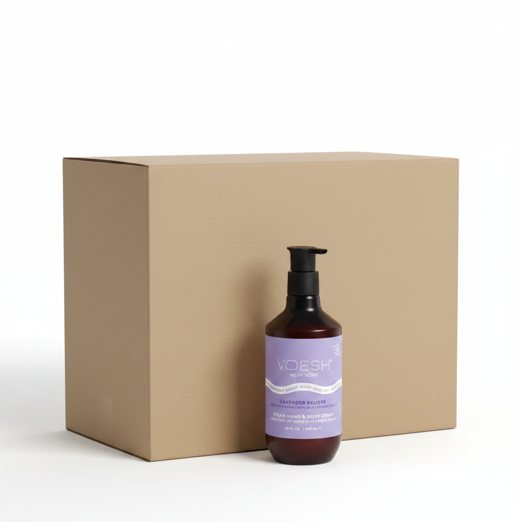 Voesh vegan body creme - 28 oz 12/box - lavender relieve
