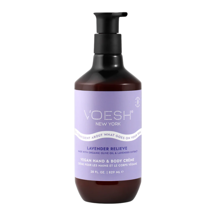 Voesh vegan body creme - 28 oz 12/box - lavender relieve