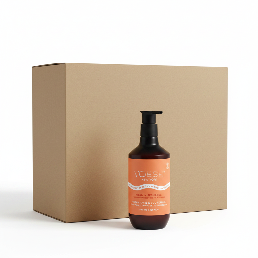 Voesh vegan body creme - 28 oz 12/box - vitamin recharge