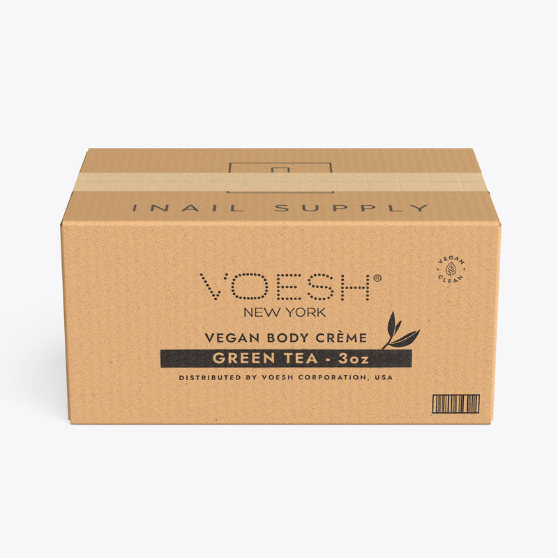 Voesh vegan body creme - 3 oz 50/case - green tea - lotion