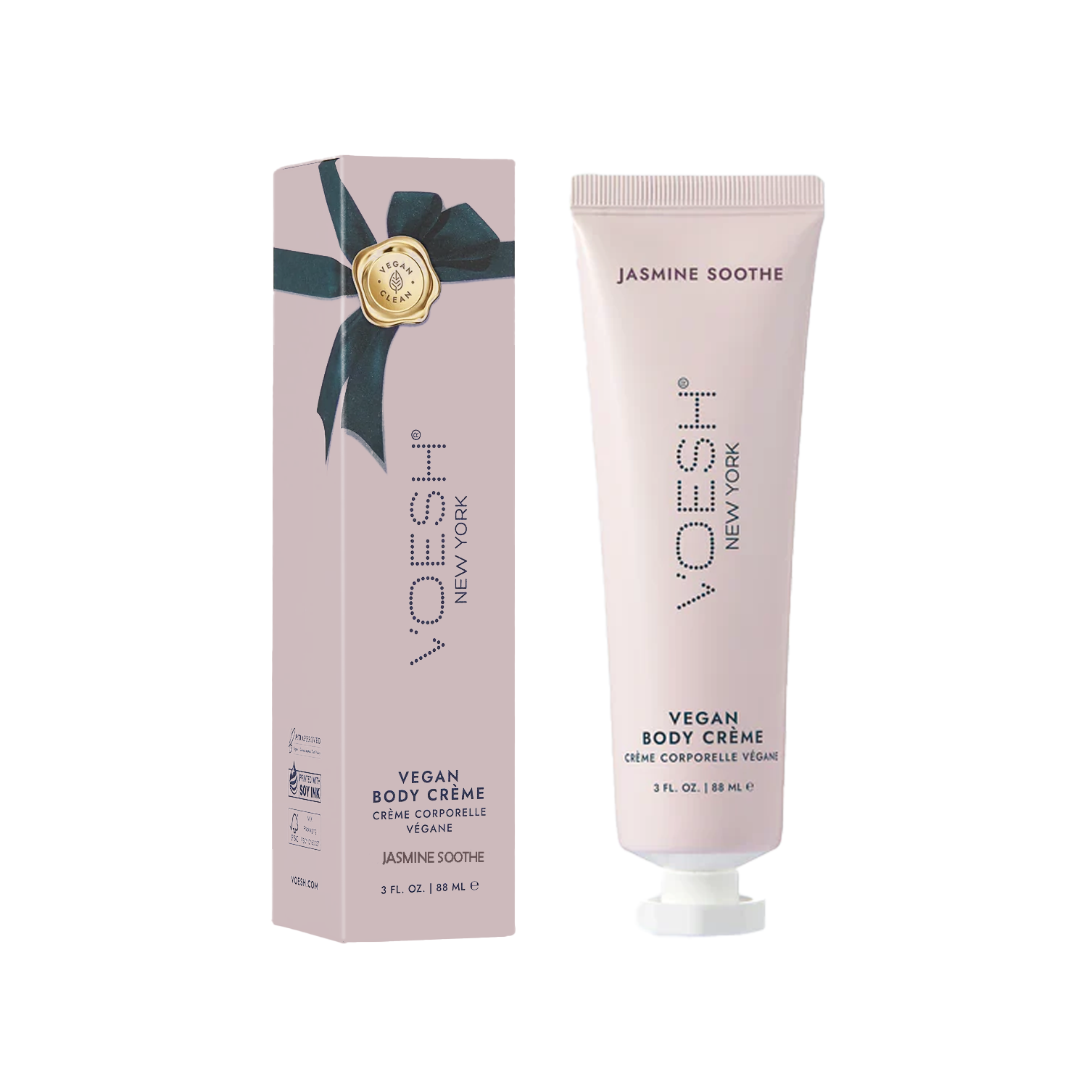 Voesh vegan body creme - 3 oz single - jasmine - lotion