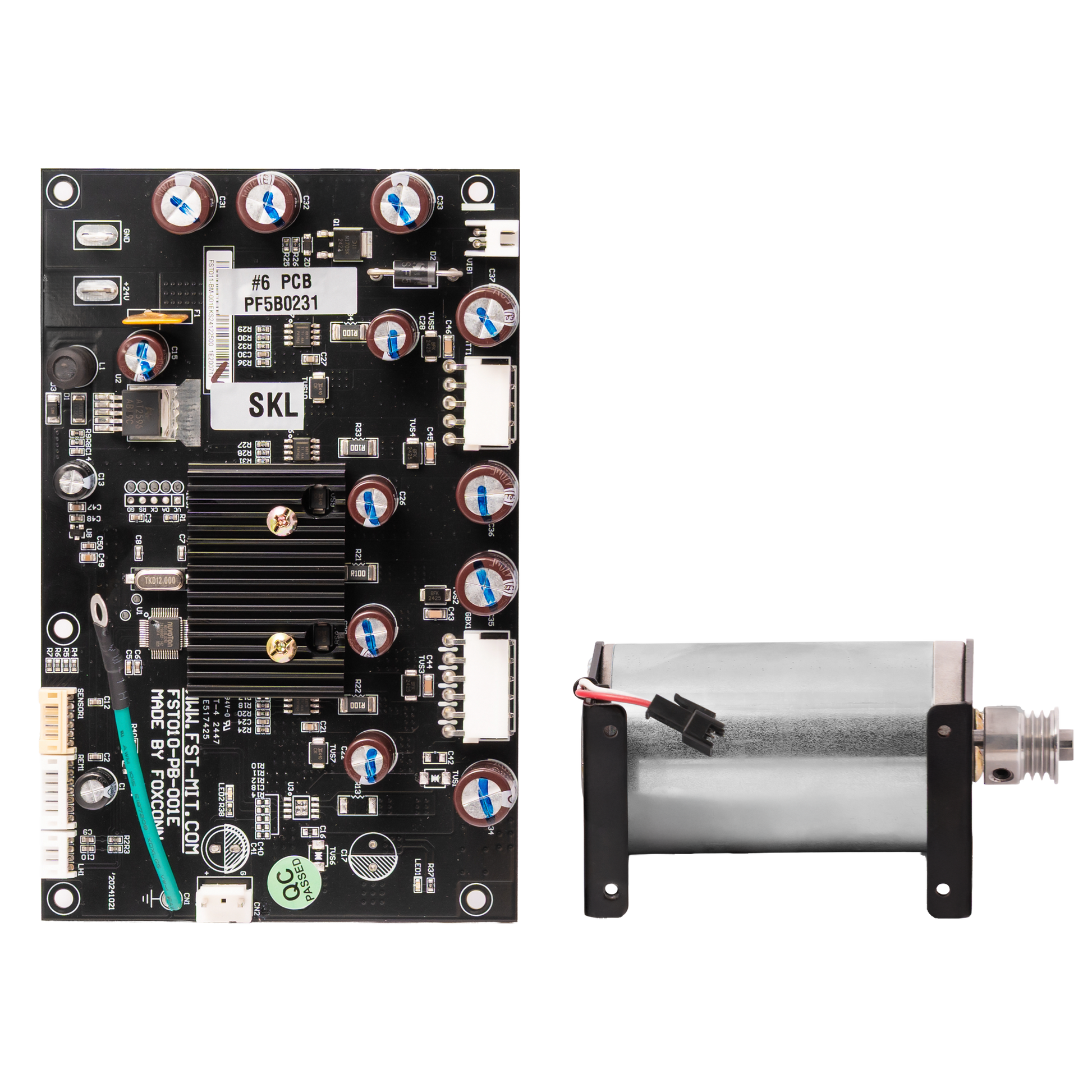 Whale Spa PCB & DC Motor Set with Bracket - Select Massage replacement part