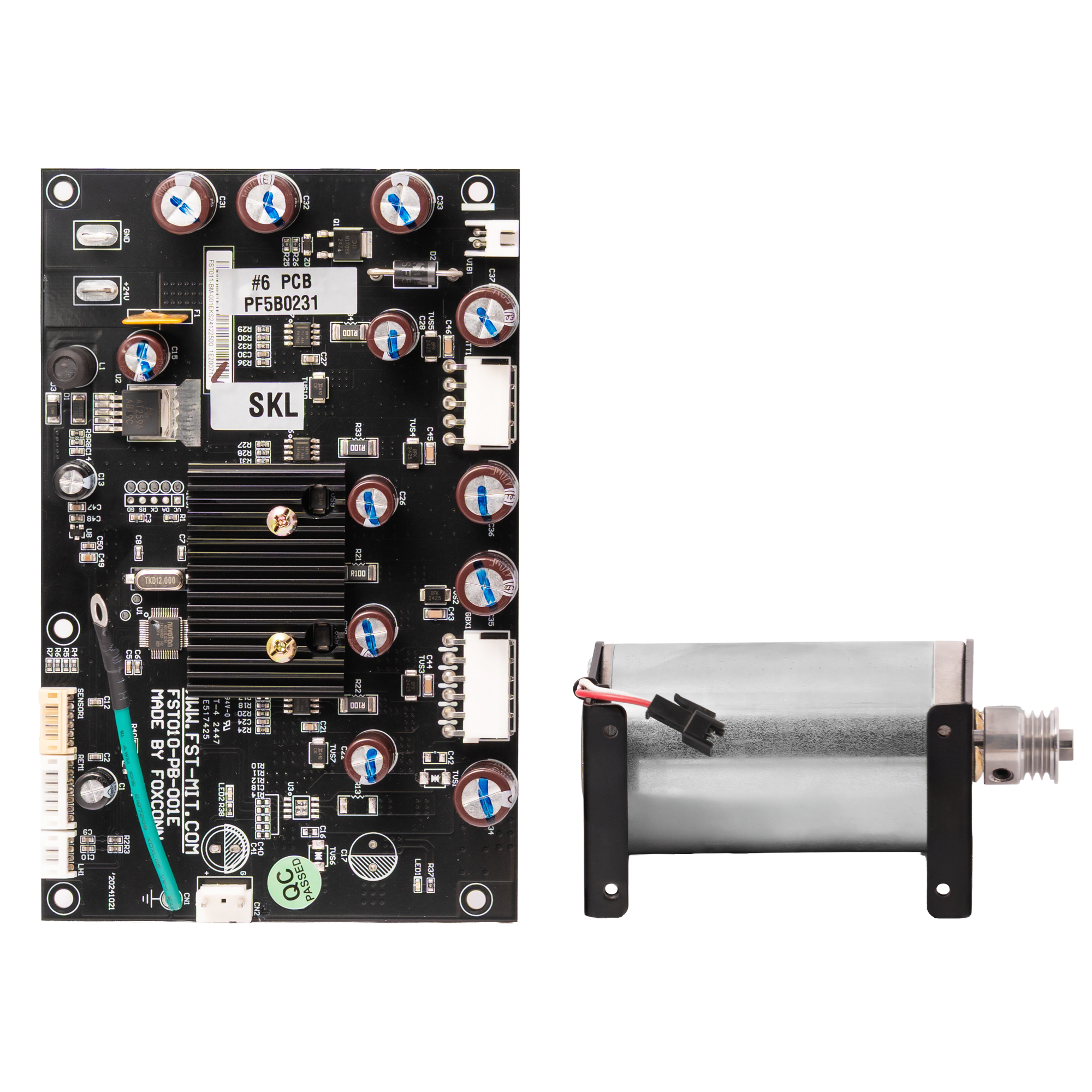 Whale Spa PCB & DC Motor Set with Bracket - Select Massage replacement part