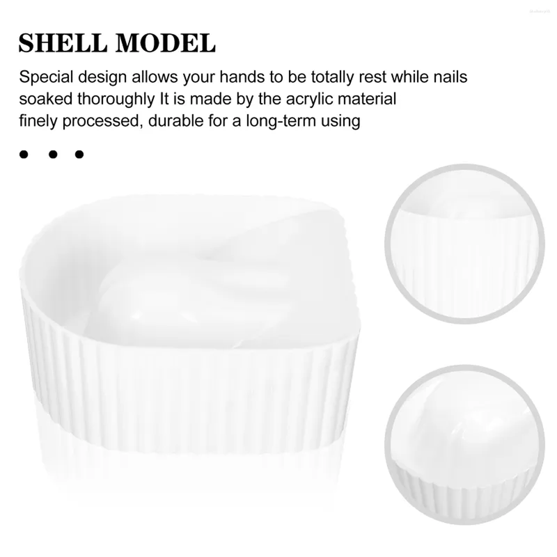 White exquisite manicure bowl warming soak - manicure bowl