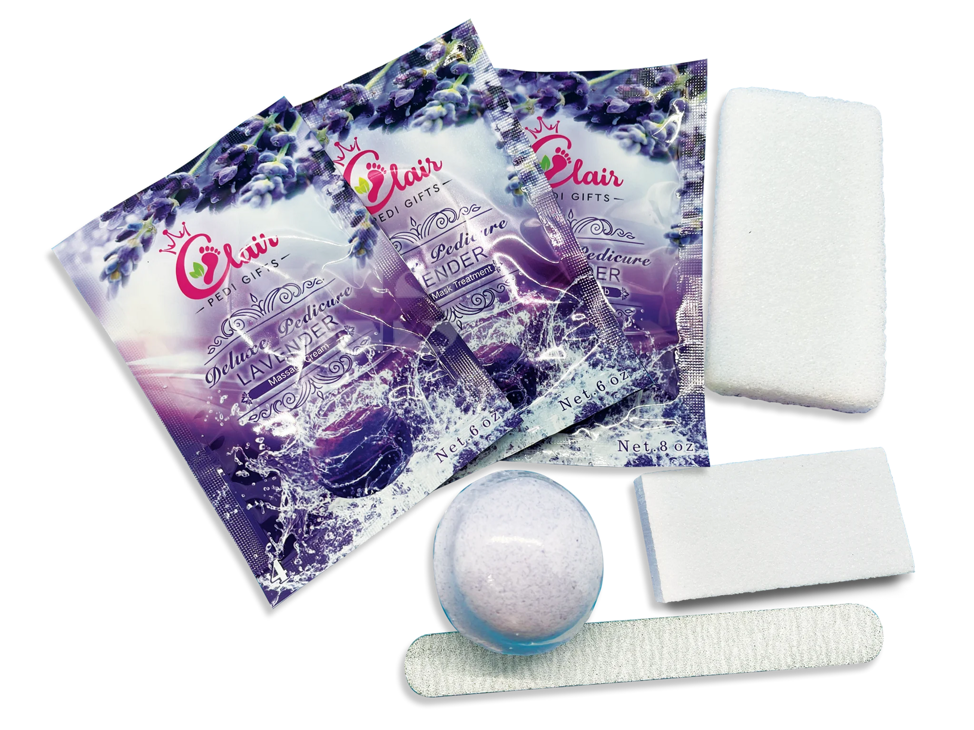 CLAIR PEDI GIFTS Lavender 7 Step Single