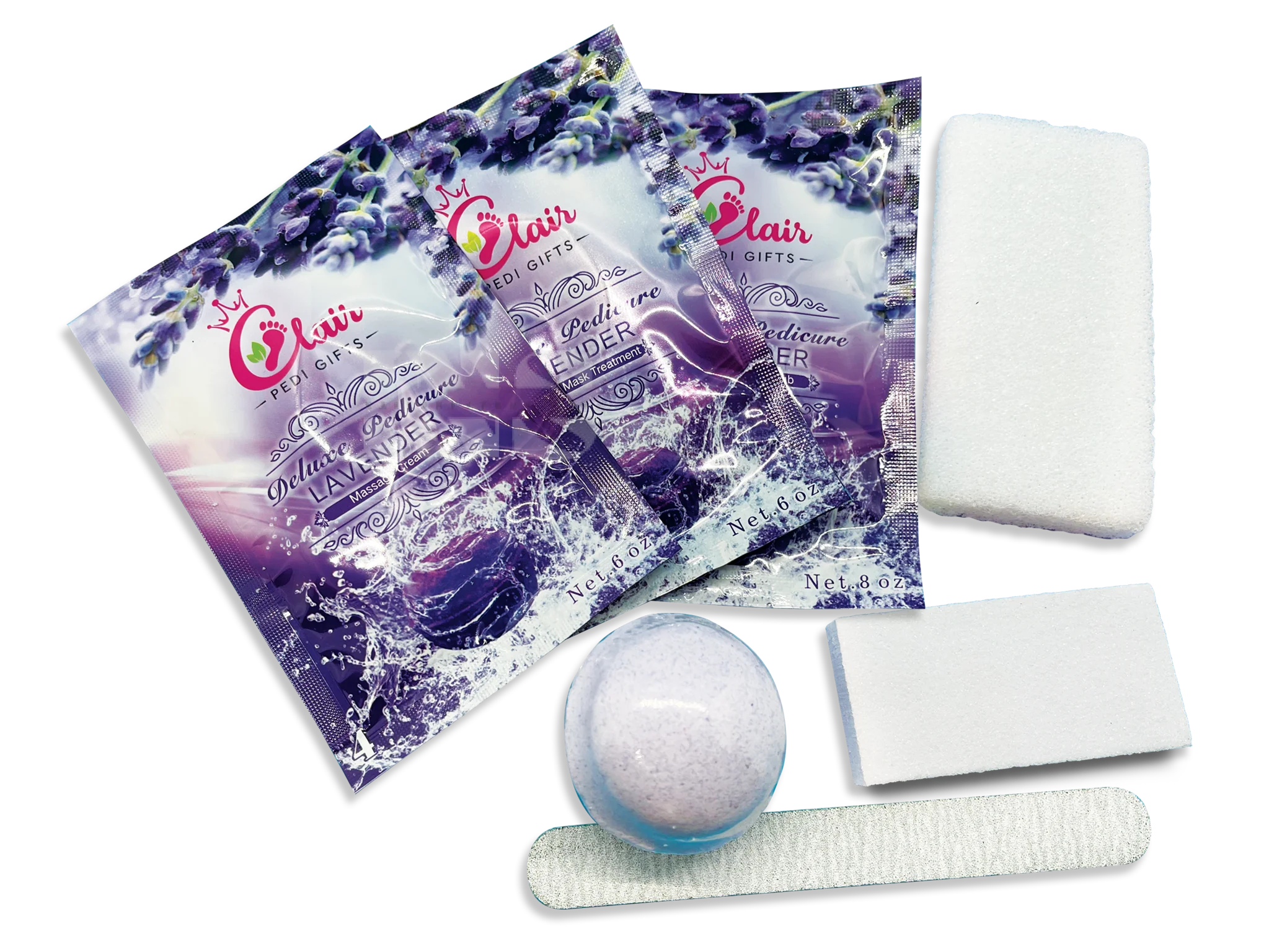 CLAIR PEDI GIFTS Lavender 7 Step Single